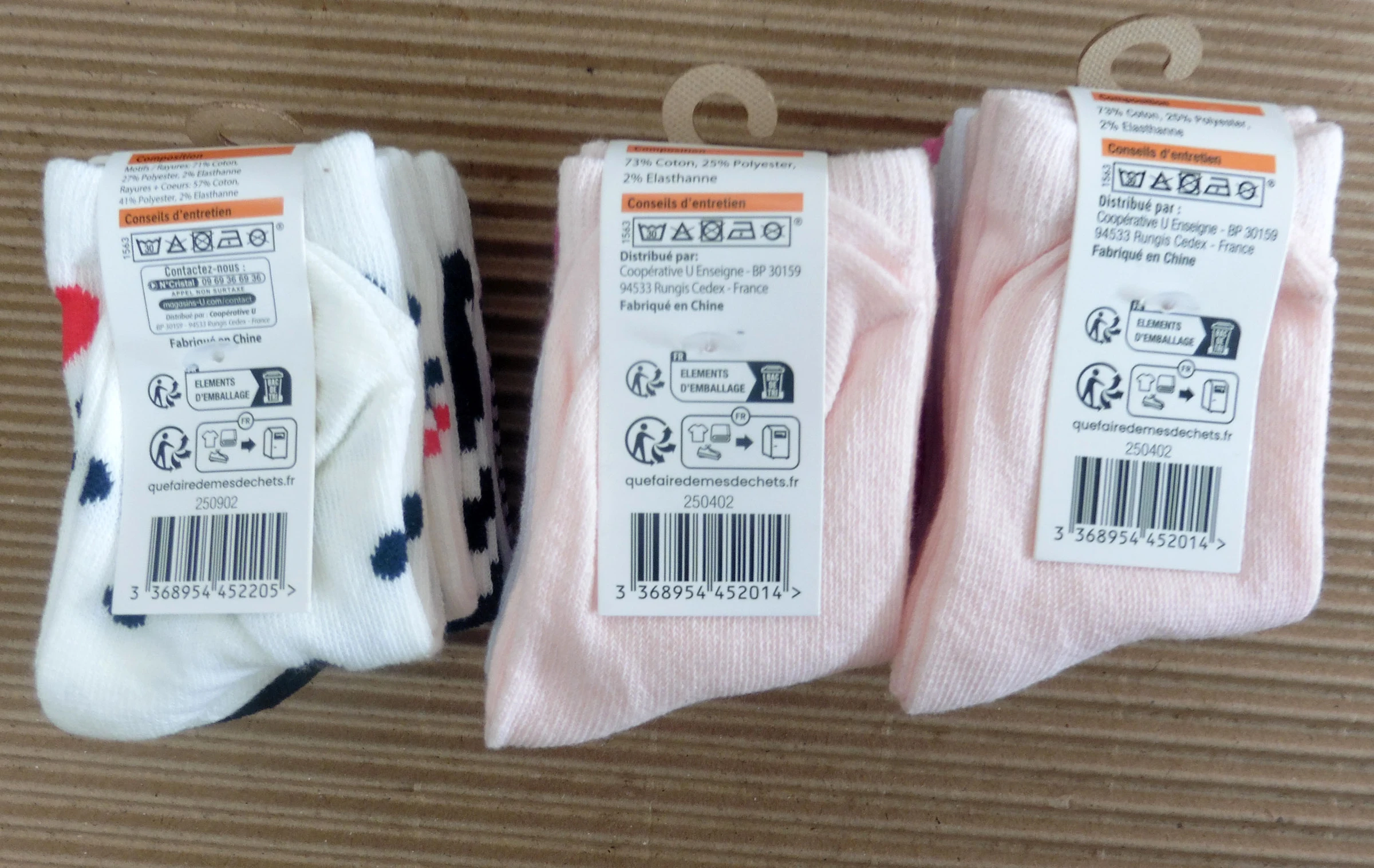 3 lotes de 5 pares de meias para bebê 21/23 – photo 2